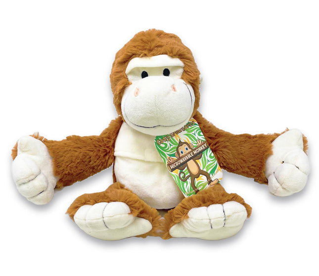 Cozy Creatures Mirowavable Plush Soft Toy Monkey - General Healthcare