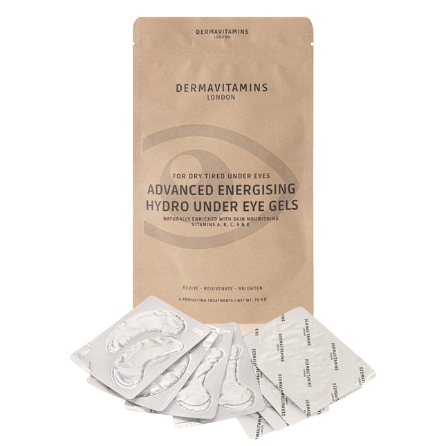 Dermavitamins Advanced Energising Hydro Under Eye Gel Patches - for Dry Tired Under Eyes - General Healthcare