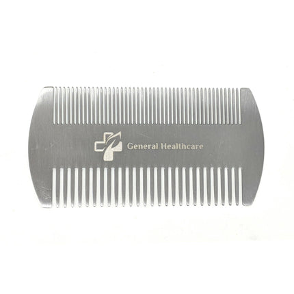 General Healthcare Metal Stainless Steel Hair Comb - Dual Action Lice Hair Beard - General Healthcare