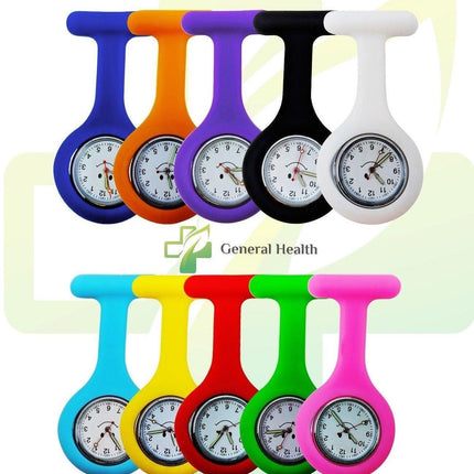 General Healthcare Silicone Rubber Soft Nurse Fob Watch - Brooch Pin - General Healthcare