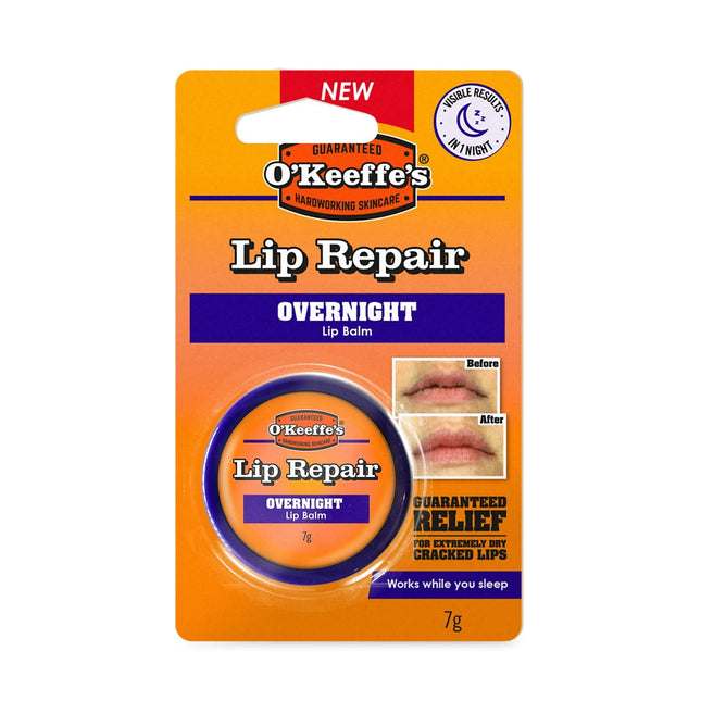O'Keeffe's Lip Repair Overnight 7g - General Healthcare