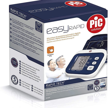 Pic Easy Rapid - Digital Upper Arm Blood Pressure Monitor Simple, Fast and Accurate - General Healthcare
