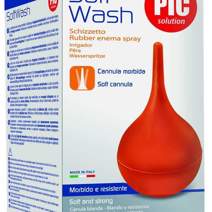 Pic Solution Soft Wash - Rubber enema spray with soft cannula - 340ml - General Healthcare