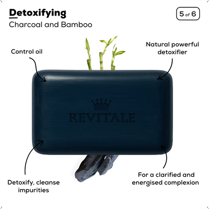 Revitale Detoxifying Charcoal & Bamboo Soap - 100g