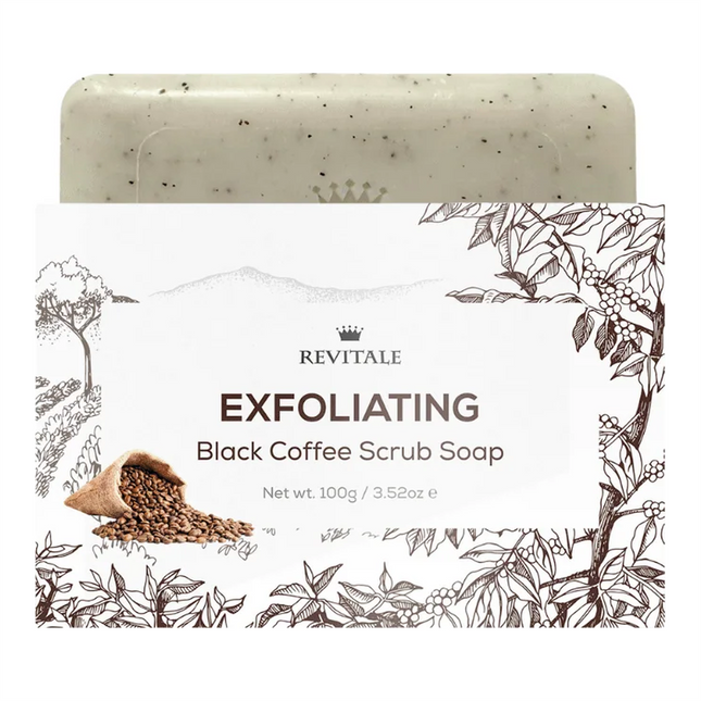 Revitale Exfoliating Black Coffee Scrub Soap - 100g