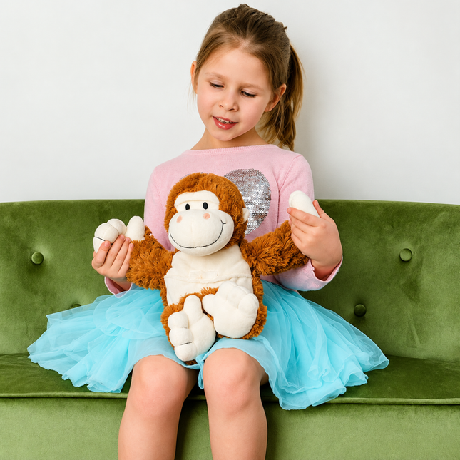 Cozy Creatures Microwavable Plush Soft Toy Monkey