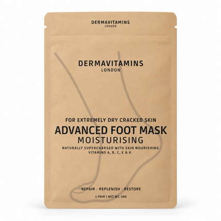 Dermavitamins Advanced Foot Mask Treatments for Dry & Cracked Feet - Peeling, Exfoliating & Moisturising