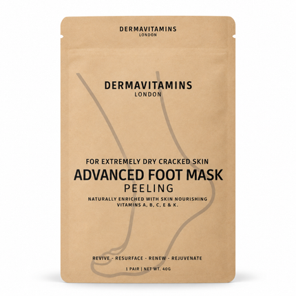 Dermavitamins Advanced Foot Mask Treatments for Dry & Cracked Feet - Peeling, Exfoliating & Moisturising