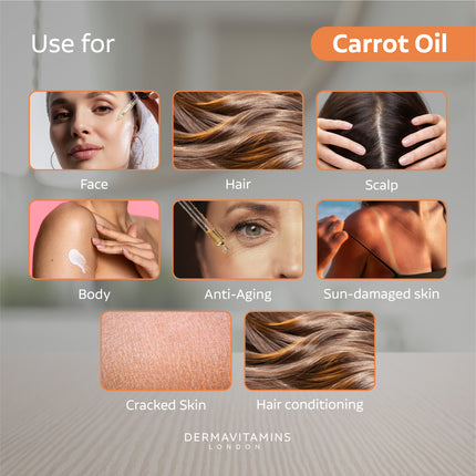 Dermavitamins 100% Pure Carrot Oil - 10ml