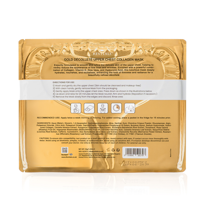 Revitale Gold Décolleté Upper Chest Collagen Masks