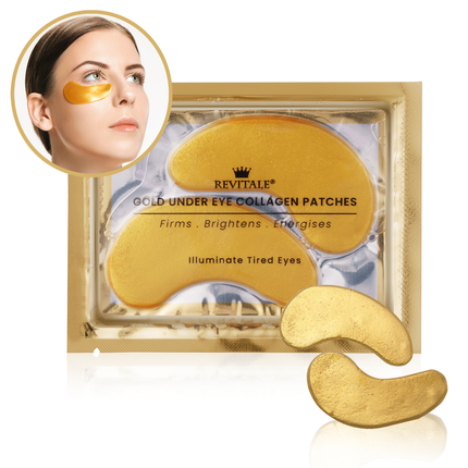 Revitale Gold Beauty Masks Set - Face, Under Eye, Chest (12 Masks)