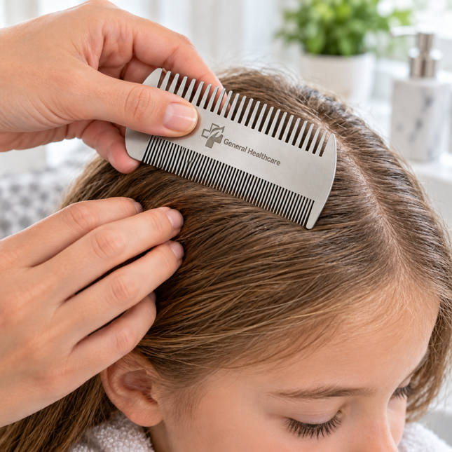 General Healthcare Metal Lice, Nit, Hair & Beard Comb