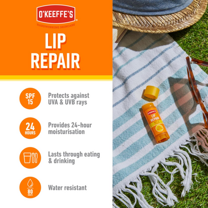 O'Keeffe's SPF15 Lip Balm Repair and Protect - Ski - Sun, 4.2 g