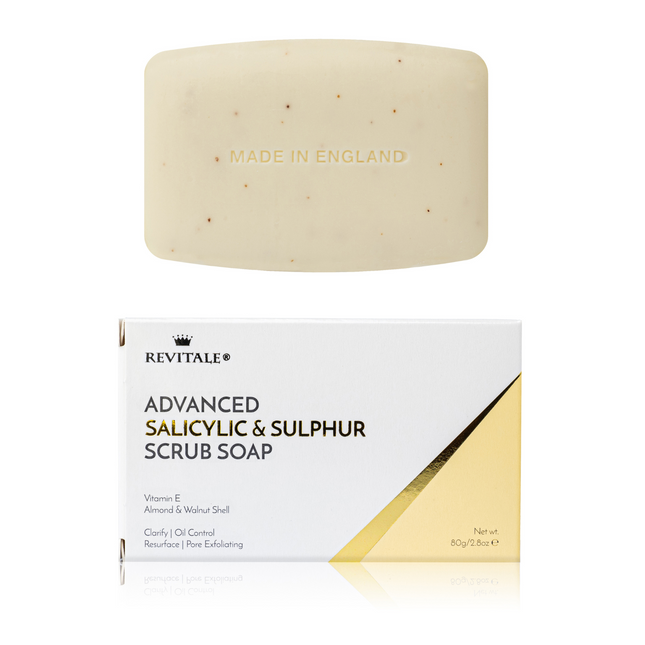 Revitale Advanced Salicylic Acid & Sulphur Scrub Soap