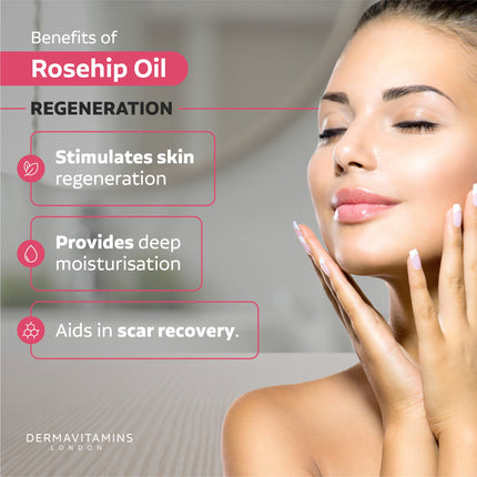 Dermavitamins 100% Organic Cold - Pressed Rose Hip Oil - General Healthcare