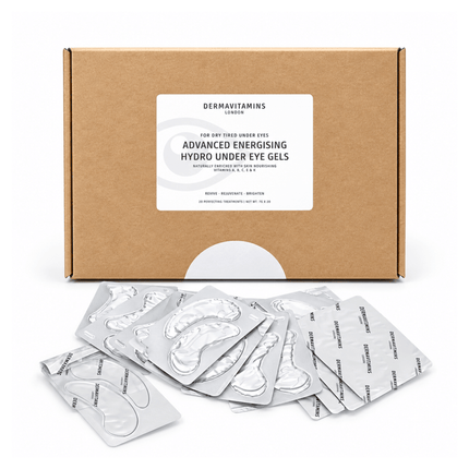 Dermavitamins Advanced Energising Hydro Under Eye Gel Patches - for Dry Tired Under Eyes - General Healthcare