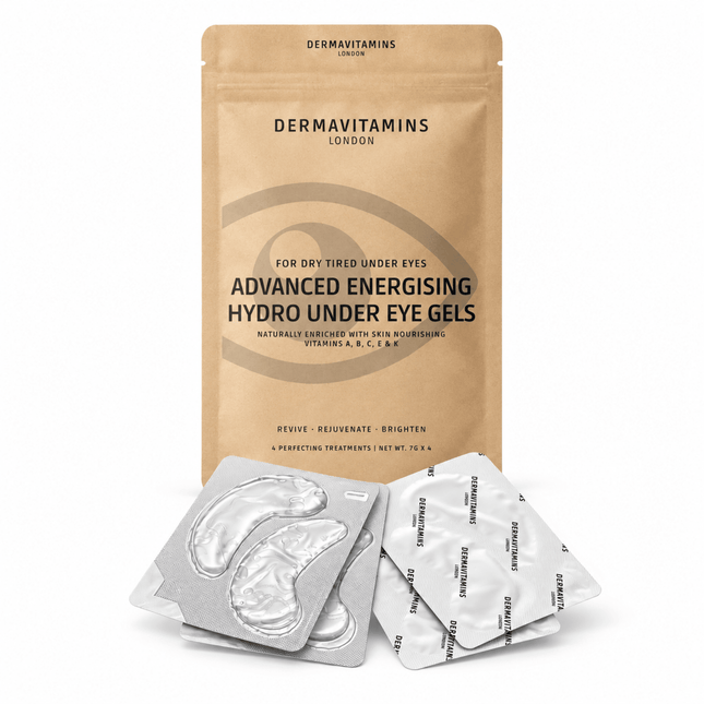 Dermavitamins Energising Hydrogel Under Eye Patches for Dark Circles, Puffiness & Fine Lines - General Healthcare