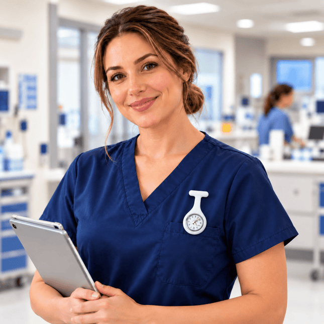 General Healthcare Silicone Rubber Nurse Fob Watch - General Healthcare