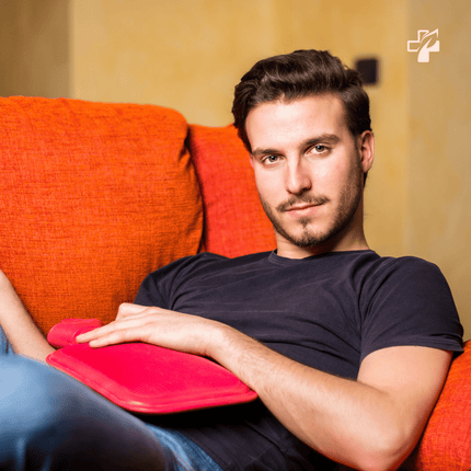 Large Hot Water Bottle - Natural Rubber Warmer - 2L litre - General Healthcare