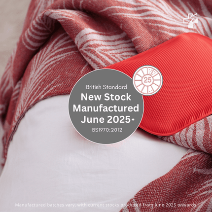 Large Hot Water Bottle - Natural Rubber Warmer - 2L litre - General Healthcare