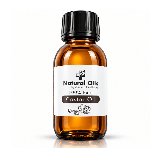 Natural Oils 100% Pure Castor Oil - 100ml - General Healthcare