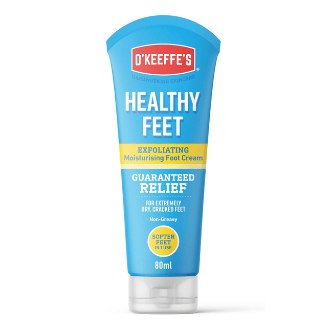 O'Keeffe's Healthy Feet Exfoliating Moisturising Foot Cream - 80ml - General Healthcare