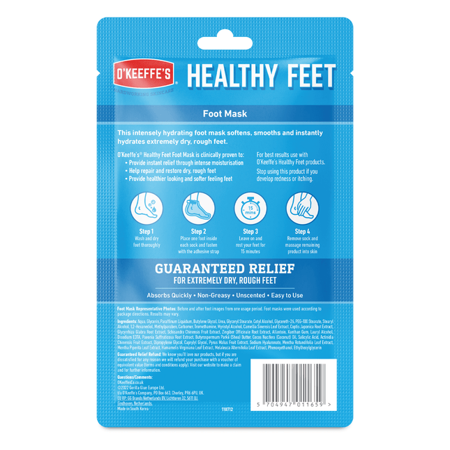 O'Keeffe's Healthy Feet Foot Mask (1 Pair) - General Healthcare