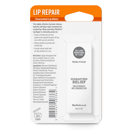 O'Keeffe's Lip Repair Stick Original 4.2g - General Healthcare
