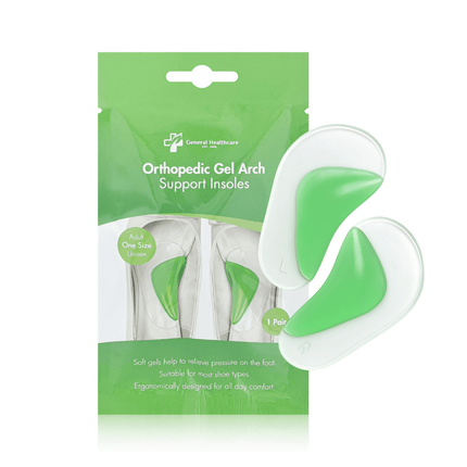 Orthopedic Gel Arch Support Insoles - Flat Feet Support Gel Soft Pads Silicone - General Healthcare
