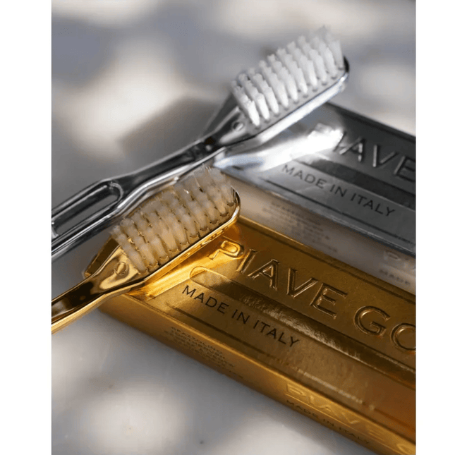 Piave Plated Toothbrush Tynex Bristle, Medium - General Healthcare