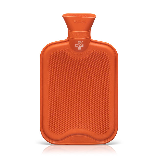 Premium Natural Rubber Hot Water Bottle with Soft Faux Fur Cover (2 Litre) - General Healthcare