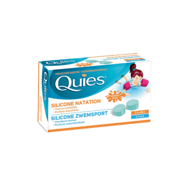 Quies Children’s Silicone Swimming Ear Plugs (3 Pairs) - General Healthcare