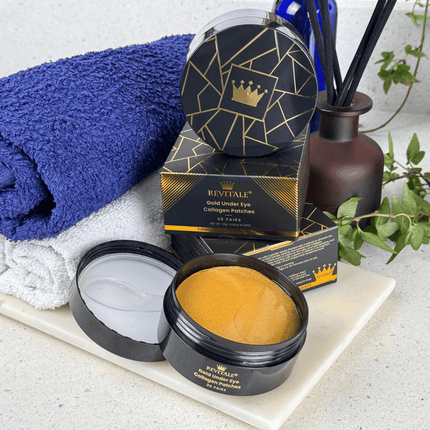 Revitale 24k Gold Under Eye Collagen Patches (30 Pairs - Jar) - General Healthcare