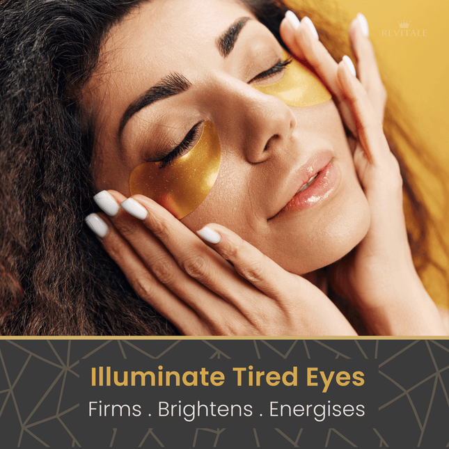 Revitale 24k Gold Under Eye Collagen Patches (30 Pairs - Jar) - General Healthcare