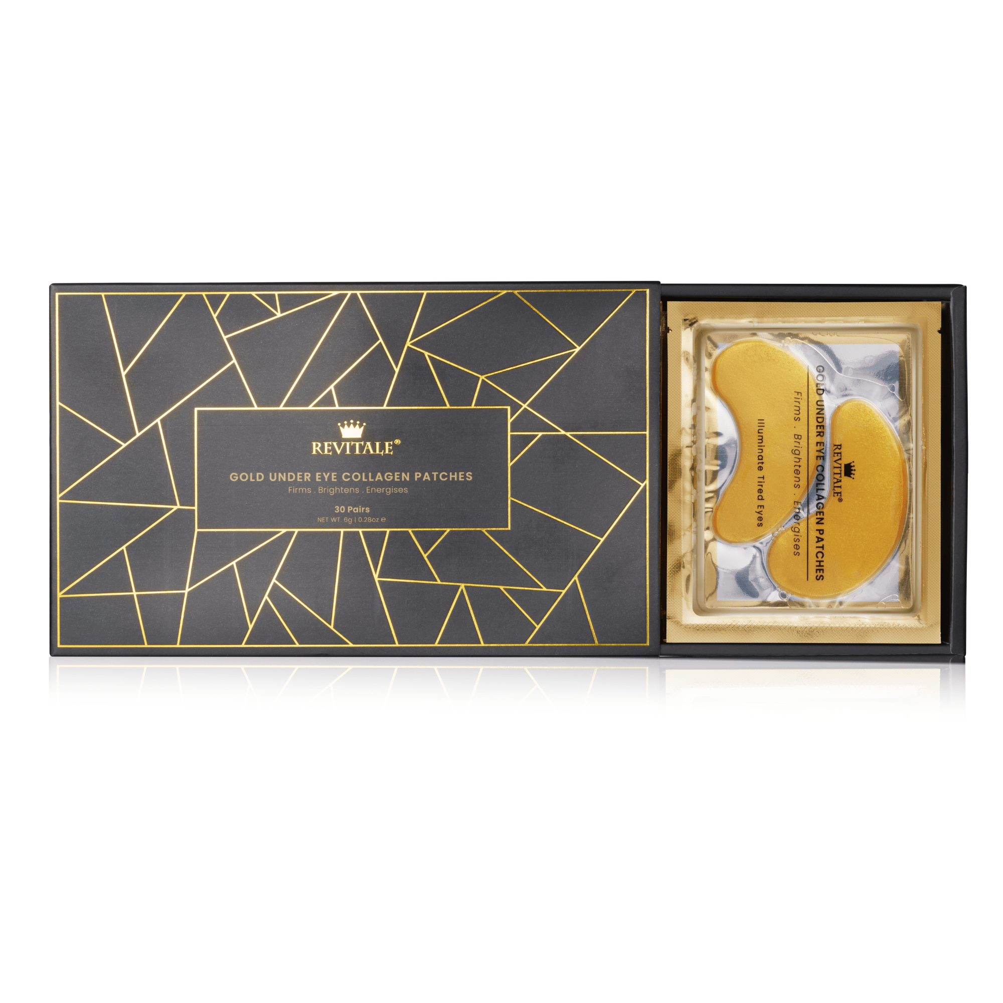 Wismee 24K Gold Under Eye Patches - Reduce Puffy Eyes, Dark Circles