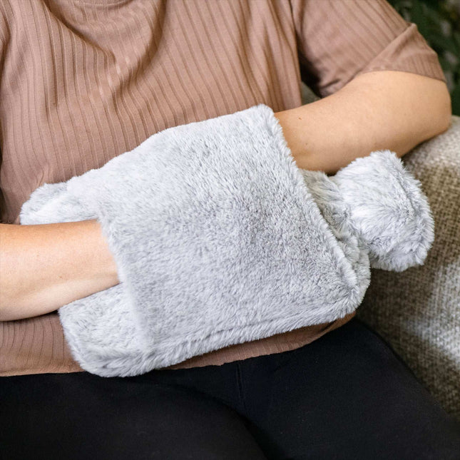 Revitale Luxury Hot Water Bottle with Silver Sleeve Cover (2L) - General Healthcare