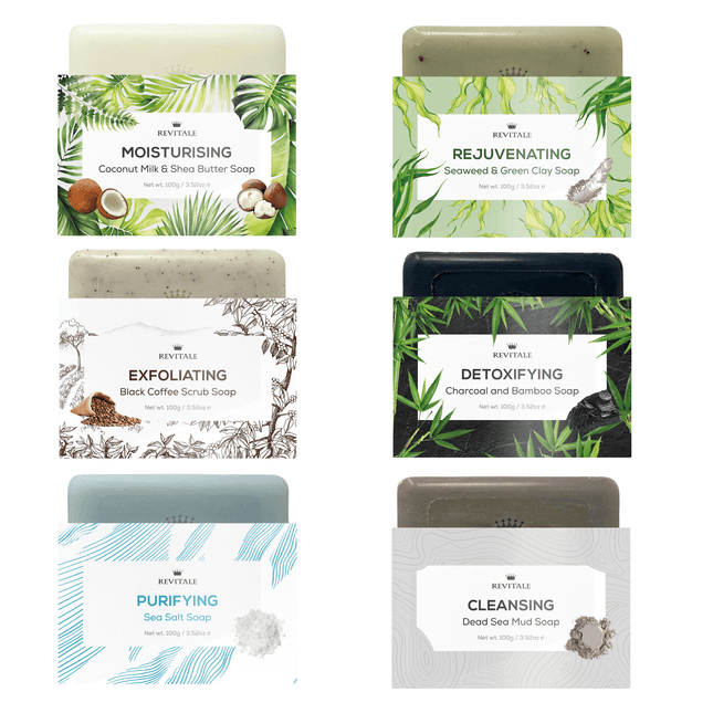 Revitale Natural Cleansing Soap Bar Set (6x100g) - General Healthcare