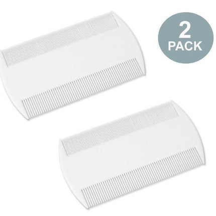 2x Head Nit Lice Comb Egg Remover Brush Double Sided for Kids, Pets, Adults  - General Healthcare