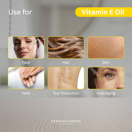 Dermavitamins 100% Natural Vitamin E Oil - 10ml - General Healthcare