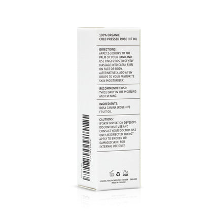 DermaVitamins 100% Organic Cold-Pressed Rose Hip Oil - General Healthcare