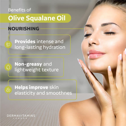 Dermavitamins 100% Pure Olive Squalane Oil - 10ml - General Healthcare