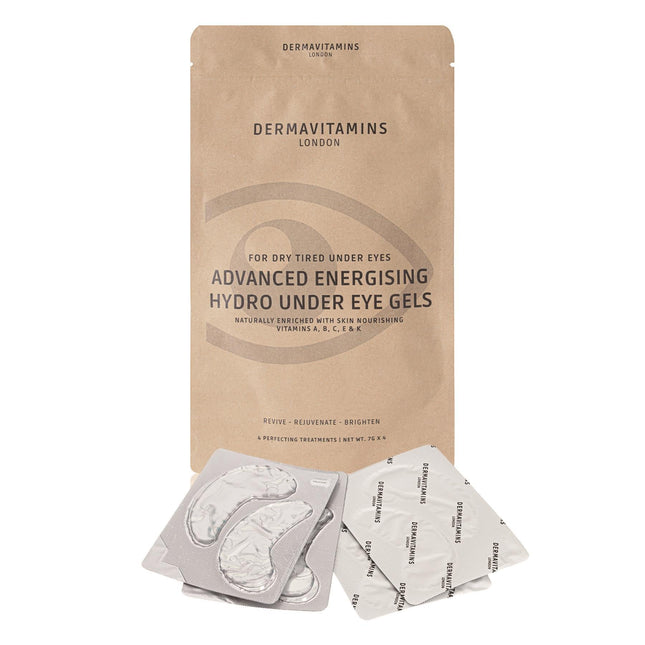 Dermavitamins Advanced Energising Hydro Under Eye Gel Patches - for Dry Tired Under Eyes - General Healthcare