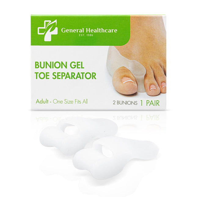 General Healthcare Bunion Soft Gel Toe Separator & Protector (1 Pair) - General Healthcare