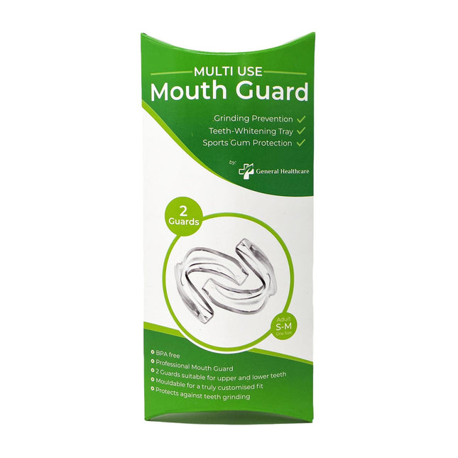 General Healthcare Mouthguard Multi Use Dental Gel Gum Shield Night Teeth Grinding (2 Pack) - General Healthcare
