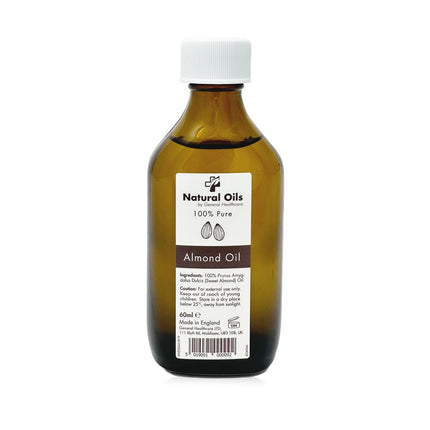 Natural Oils Almond Oil 100% Pure - 60ml - General Healthcare