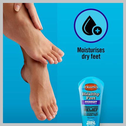 O'Keeffe's for Healthy Feet Overnight Intensive Foot Cream 80ml - General Healthcare