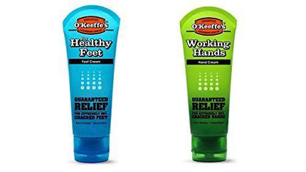 O'Keeffe's Working Hands & Healthy Feet Combination Pack Of Tubes - General Healthcare
