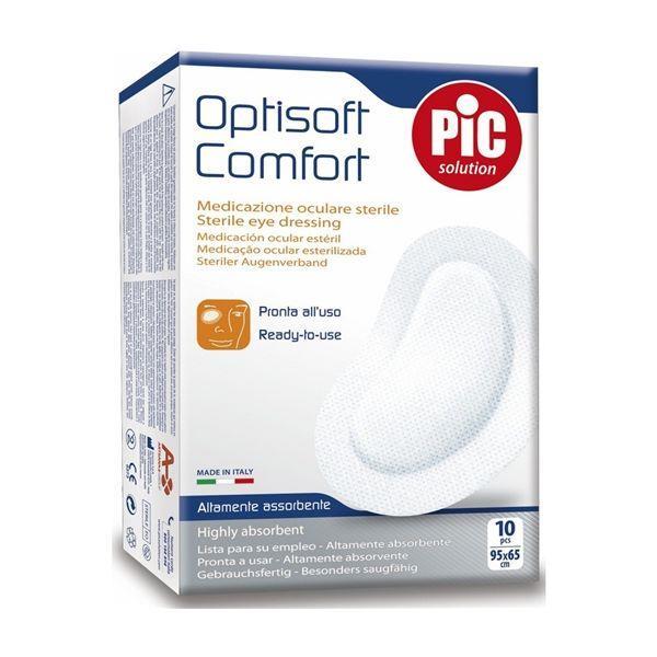 Pic Optisoft Comfort Adhesive Eye Pad 10 Pieces - General Healthcare