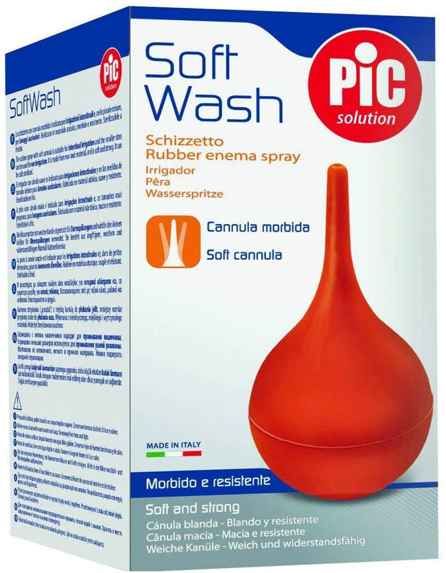 Pic Solution Soft Wash - Rubber enema spray with soft cannula - 35ml - General Healthcare