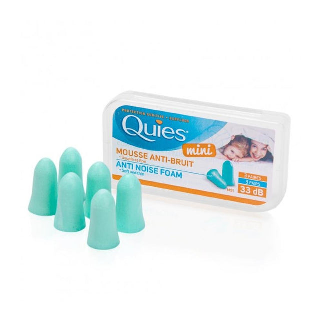 Quies Mini Kids Ear Protection Foam Plugs (3 Pairs) - General Healthcare